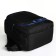 Youth backpack on a zipper, 4 pockets, black/blue color