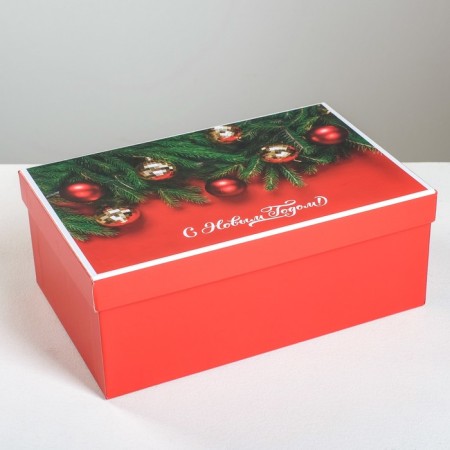 A set of gift boxes 6B1 “Styl”, 20 x 12.5 x 7.5 - 32.5 x 20 x 12.5 cm, New Year-4