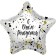 Foil ball 19 "Spray", star