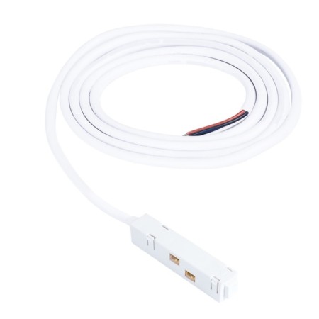 Connector Support for the ARTE LAMP Linea-CCCESSORES A480233, 1.65x200x1.8 cm, white
