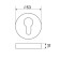 Door pad for c/m standard 0200 SS Inox stainless steel