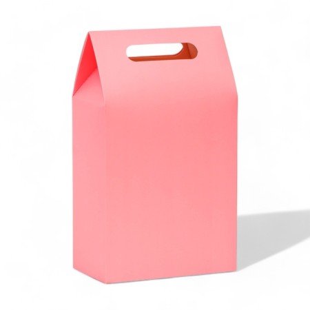 Box-pack with handle, pink, 27 x 16 x 9 cm-1
