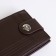 Male purse on a magnet, brown color