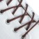Shoes for shoes are round, d = 3mm, 90cm, brown color