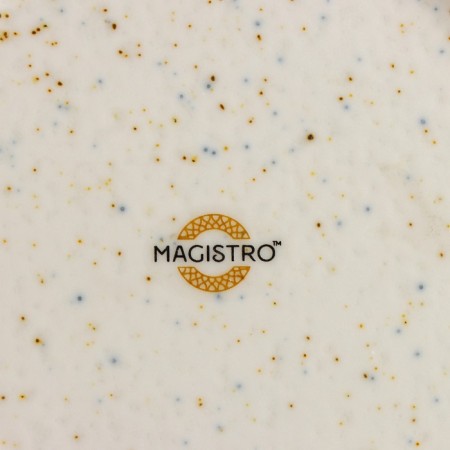 Porcelain plate for the paste Magistro Poursephona, 280 ml, d = 29.4 cm, beige color-5