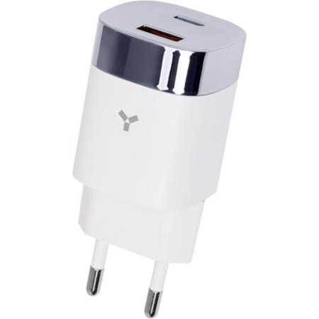 Network charger AcCESSTYLE AMETHYST 33WCA, USB, Type-C, 33W, fast charging, white-3
