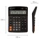 Brauberg Extra-12-BK desktop calculator, 12-bit, 206 x 155 mm, double power, black