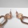 Earrings hanging "attraction" style, color gold, 7.6 cm