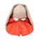 Soft toy "Bunny mi in a coral dress is small", 18 cm