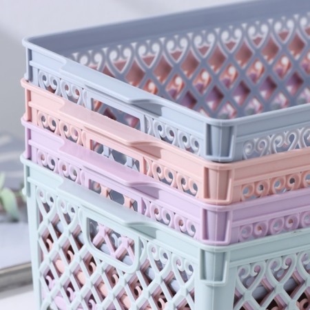 Storage basket "Romano", plastic, 30 × 17.5 × 11 cm, color mix-3