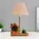 Table lamp with a clock "House" E14 15W 19x18x35 cm