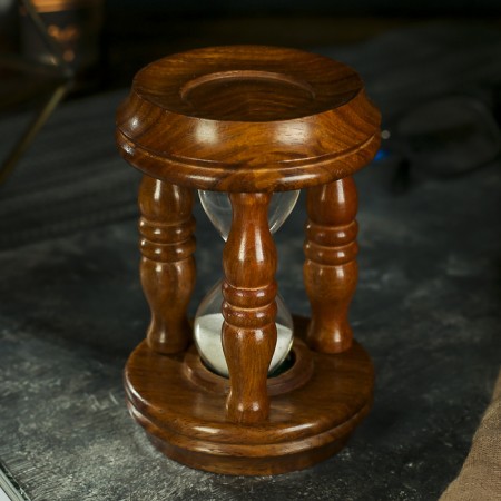 Sanding clock "Colosseum" tree 14x7.5x7.5 cm (3 min)-2