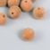 Beads for creativity velvet spraying "brown" set 10 pcs d = 1.4 cm