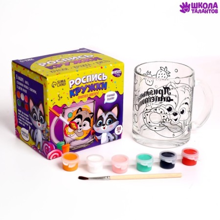 Mug for painting "pleasant appetite" raccoon-1