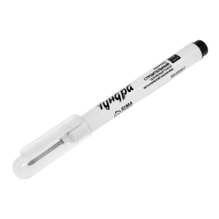Building tundra marker, elongated thin metal tip, black, 1.4 mm-7