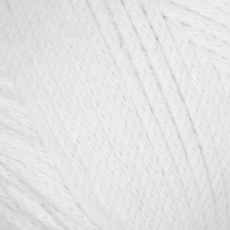 Yarn "Macrame Cotton" 20% polyester, 80% cotton 225m/250g (751 white)-2