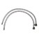 Sink mixer Zein Z3818, single -leaf, pour height 22 cm, black