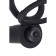 Black & Red toyfa double penetration nozzle, 19 cm, silicone, black color