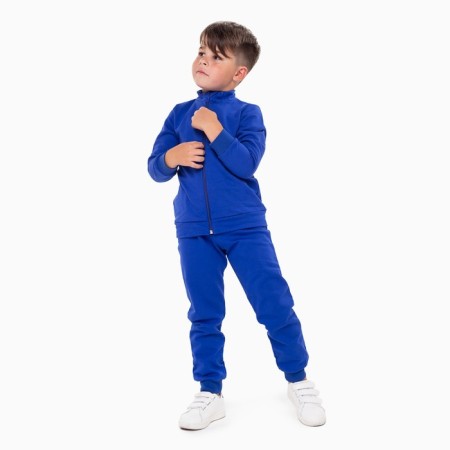 Costume (jumper, trousers), children are launched, cornflower color, height 98 cm-3