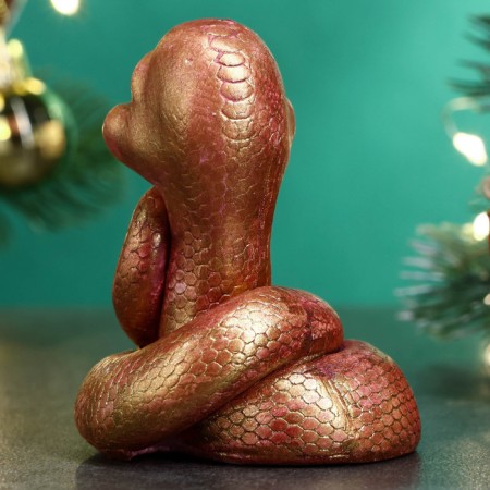 Figure "Snake Fairy" Bordeau-gold, 7x6cm-2