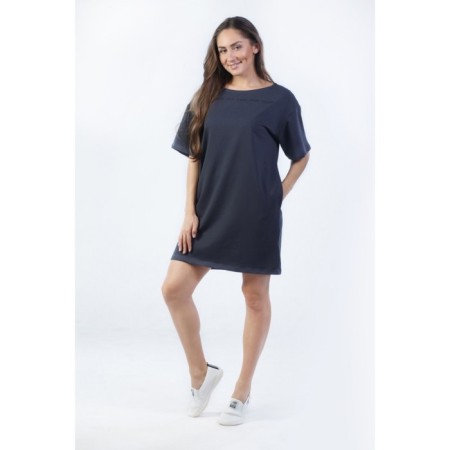 Female dress The Stars, size 54, gray color-1
