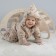 Kinderlitto children's jumpsuit “New friends. Beige animals ", height 62-68 cm