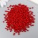 Set of beads "needlework" plastic, diameter 4 mm, 25 g, scarlet