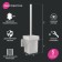 Ersh for the toilet IDDIS SLIDE, 113x103x336 mm, matte glass, chrome