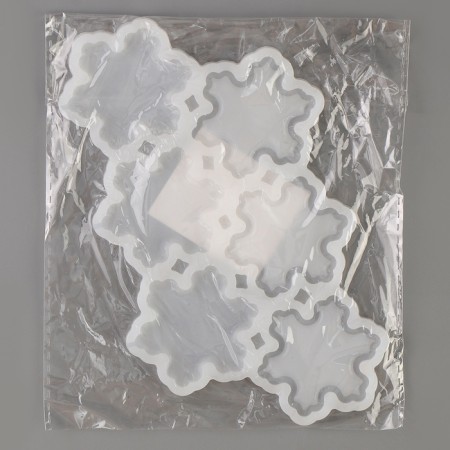 Silicone Mold "Snowflakes", universal 17.5 × 13 × 0.3 cm-2