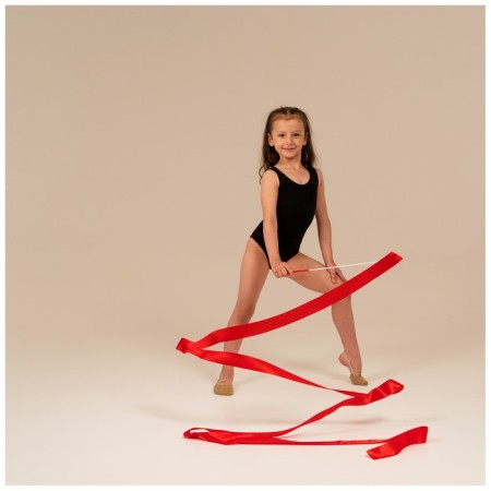 Ribbon for rhythmic gymnastics with a stick Grace Dance, 4 m, color fuchsia-2