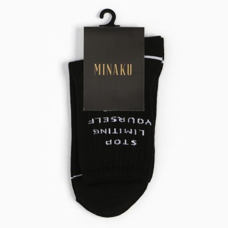 Men's socks minku "stop" color black, rr 40-42 (27 cm)-3