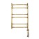 Domoterm electric heated towel rail "Laura" P6, 600x800 mm, right, bronze