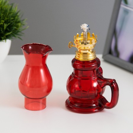 Kerosin lamp red 8x6x20 cm Risalux-4