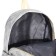 School backpack from textiles on lightning, 3 pockets, color gray color
