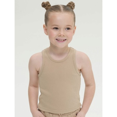 T -shirt for girls, height 86 cm, sandy color-1