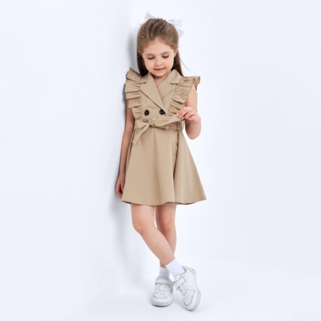 Baby Dressure KAFTAN, size 36 (134-140 cm), beige color-3