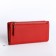 Women's wallet with lightning, red color