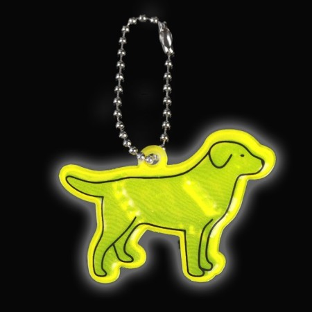 The reflective element "Labrador", bilateral, 5.5 × 4 cm, color mix-3