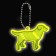 The reflective element "Labrador", bilateral, 5.5 × 4 cm, color mix