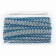 Braid with a wave, blue with silver, in a roll 10 m