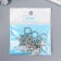 Decor Metal for the creativity of locks "thread on the ring" silver 3214M016 1.8x1.5 cm