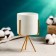 Kashpo "cylinder" white, on a gold stand, 15x8x8cm