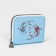 Lightning wallet, card for cards, for coins, blue color