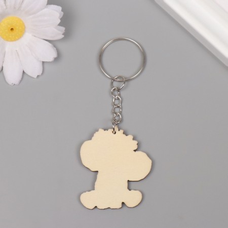Tail tree "Elephant with a colored wreath" 4.1x3.5x0.3 cm-2