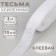 Adhesive tape thread in shared, 10 mm × 3 m, white color