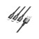 Cable Borofone BX72, 3 V 1, Microusb/Lightning/Type-C-USB, 2 A, fabric braid, 1 m, black