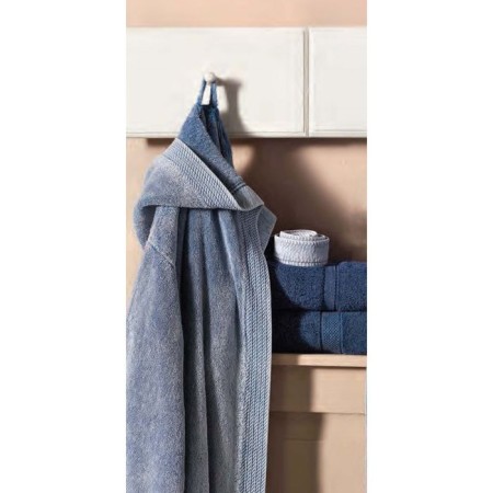 Terry robe with hood Jeans, size s/m
