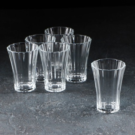 Set of glass glasses Diamond, 120 ml, 6 pcs