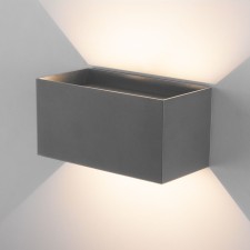 Architectural backlight Elektrostandard, Winner Led 12 W, 100x200x100 mm, IP54, gray color