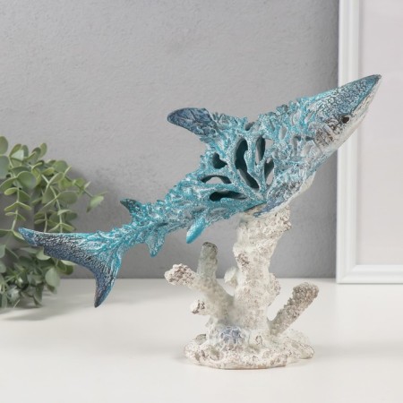 Souvenir Polystone "Coral Rif. Shark on the stand" 29x14.5x20.5 cm